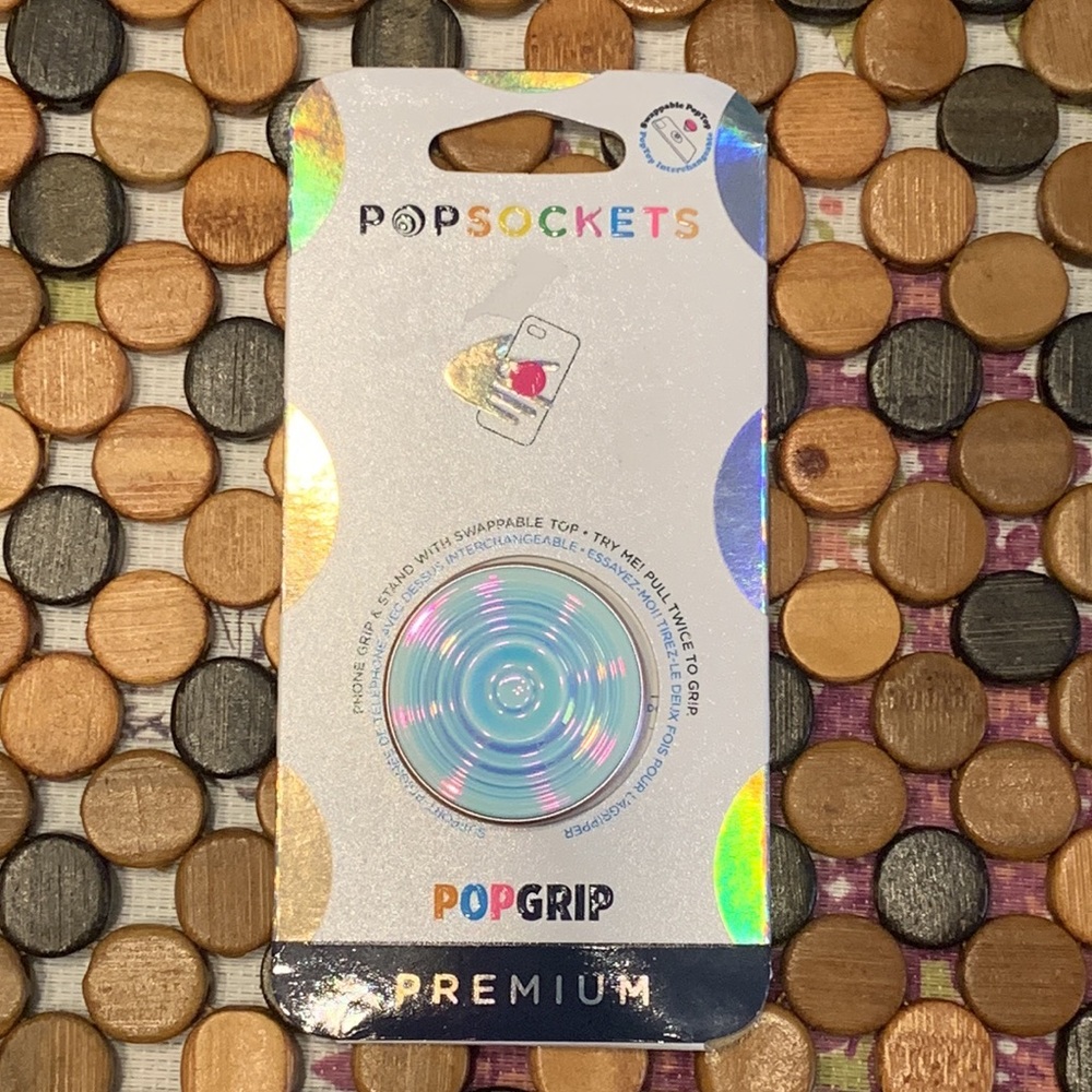 PopSocket PopGrip Ripple Opalescent Blue - Picture 4 of 11